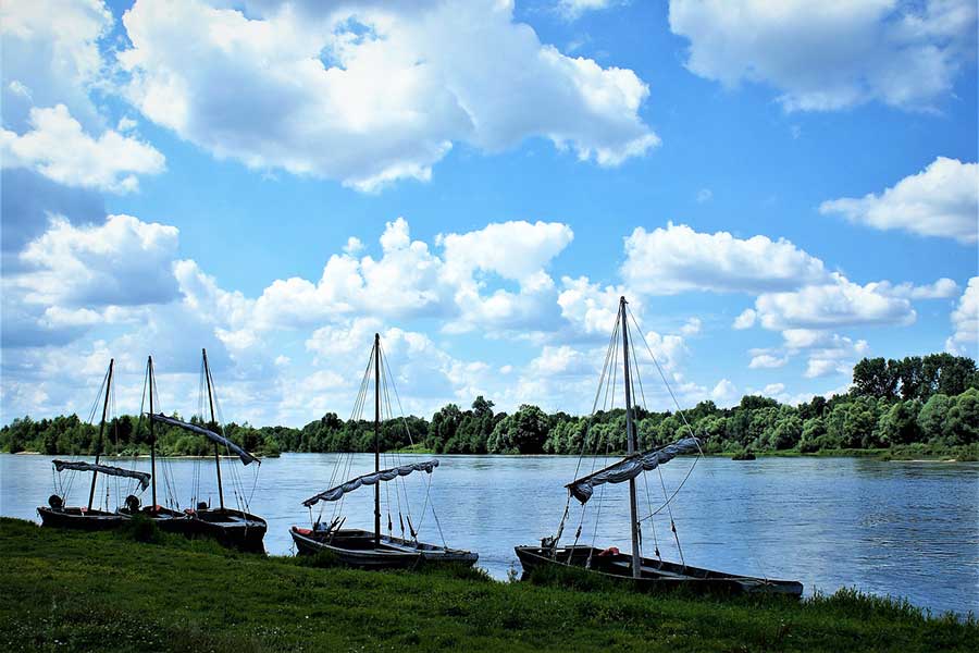 Bateau sur la Loire, lieu de passage des vikings